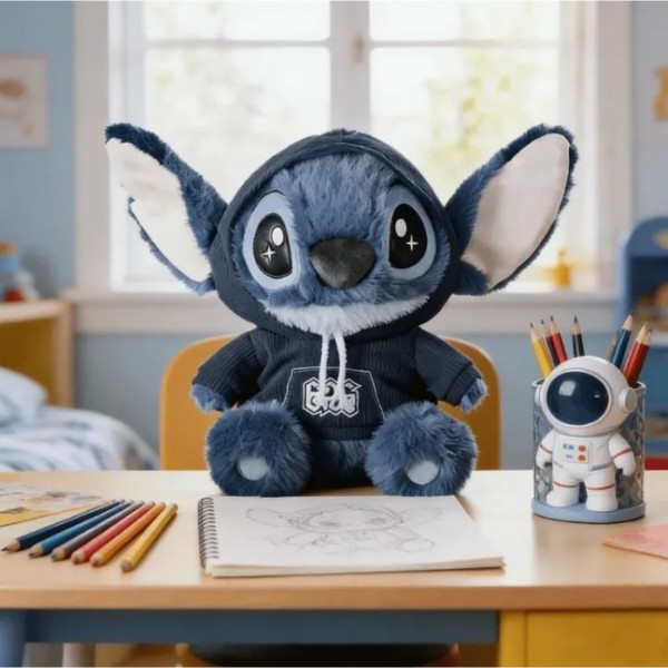 Фото - М'яка іграшка STITCH Стич в худі 35 см (6928270764689)